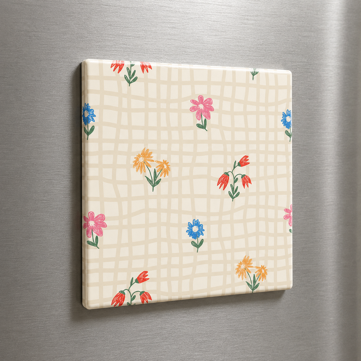 Colourful Wildflower Gingham